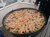 Paellapan 100cm inc onderstel met brand